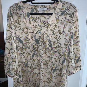 Rose + Olive 1X Floral Blouse